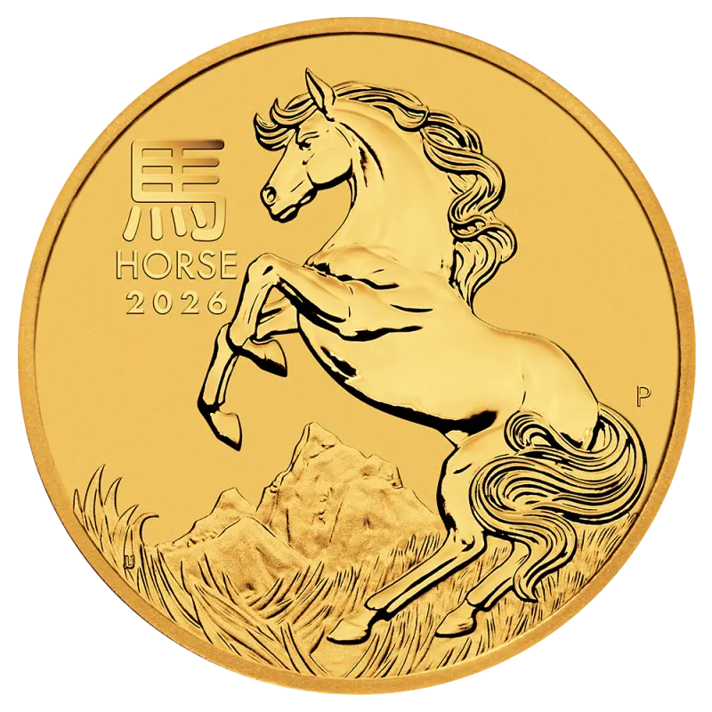1/10 oz Lunar III Rok Konia Złota Moneta | 2026