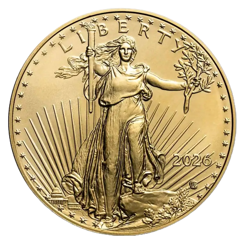 1/2 oz Amerykański Orzeł Złota Moneta | 2026