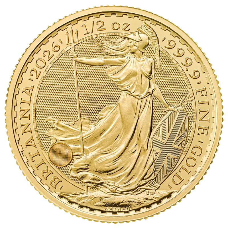 1/2 oz Britannia Karol III Złota Moneta | 2026