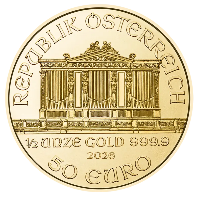 1/2 oz Filharmonicy Wiedeńscy Złota Moneta | 2026