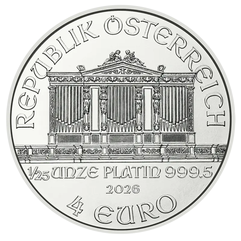 1/25 oz Filharmonicy Wiedeńscy Platynowa Moneta | 2026