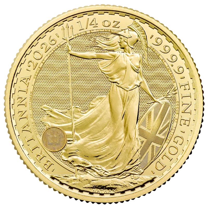 1/4 oz Britannia Karol III Złota Moneta | 2026