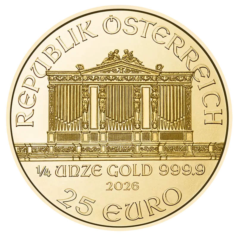1/4 oz Filharmonicy Wiedeńscy Złota Moneta | 2026