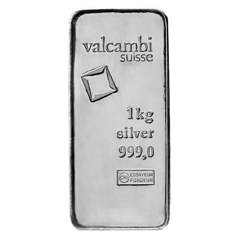 1 Kilogram Srebrna Sztabka | Valcambi