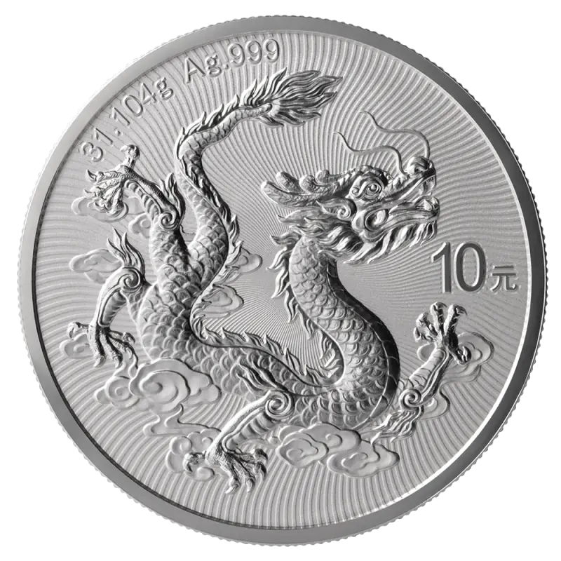 1 oz Chiński Smok Srebrna Moneta | 2026