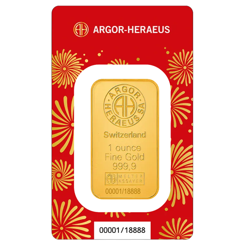 1 oz Rok Konia Złota Sztabka | Argor-Heraeus | 2026