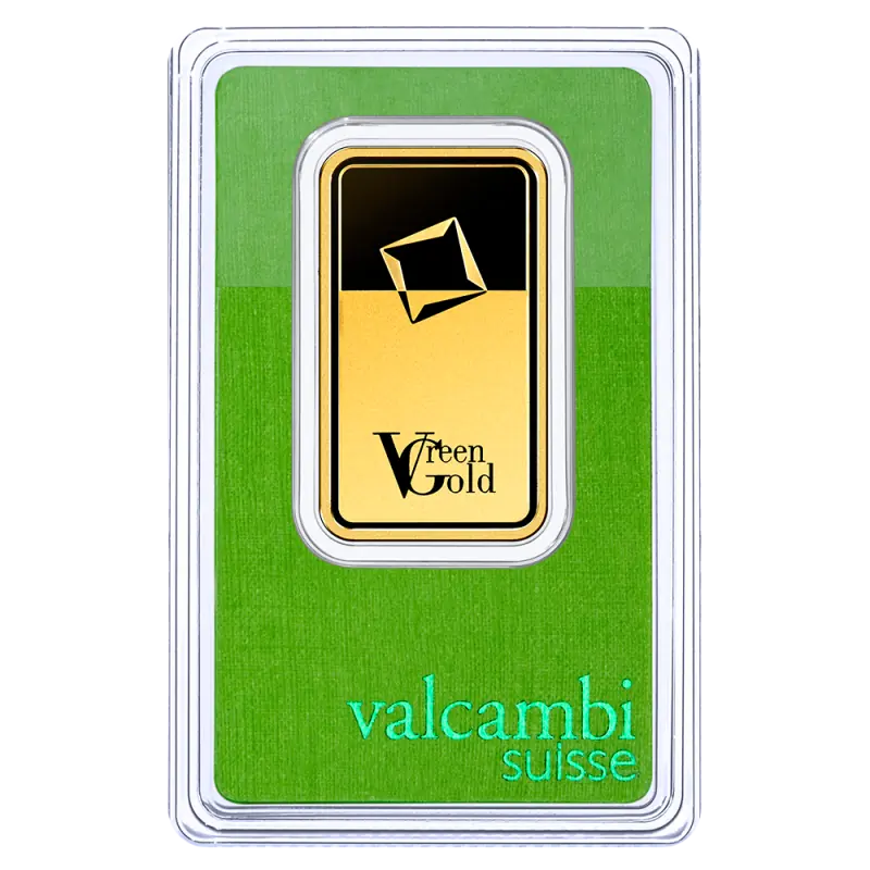 1 Uncja Złota Sztabka | Valcambi | Green Gold