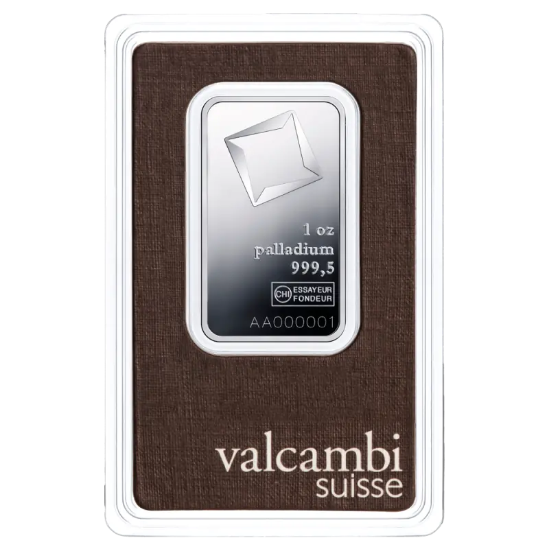 1 Uncja Sztabka Palladu | Valcambi
