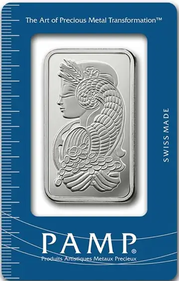 1 oz Srebrna Sztabka | PAMP |  Lady Fortuna