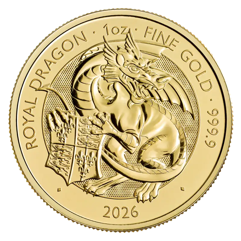 1 oz Tudor Beasts Royal Dragon Złota Moneta | 2026