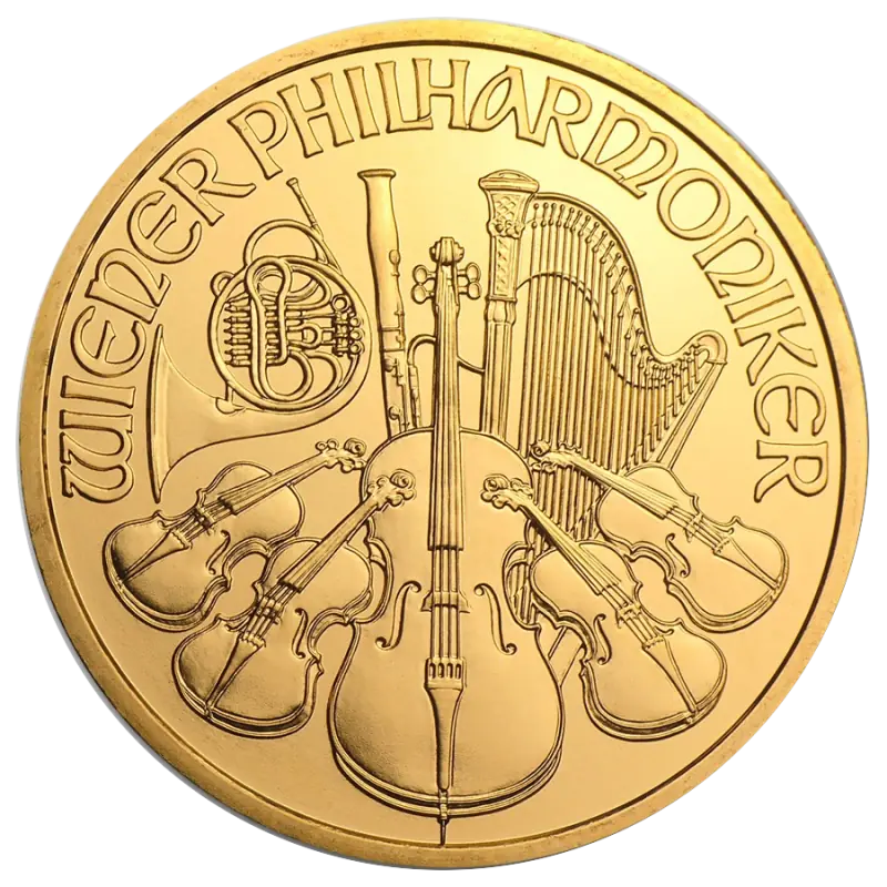 1 oz Filharmonicy Wiedeńscy Złota Moneta | Mieszane Roczniki