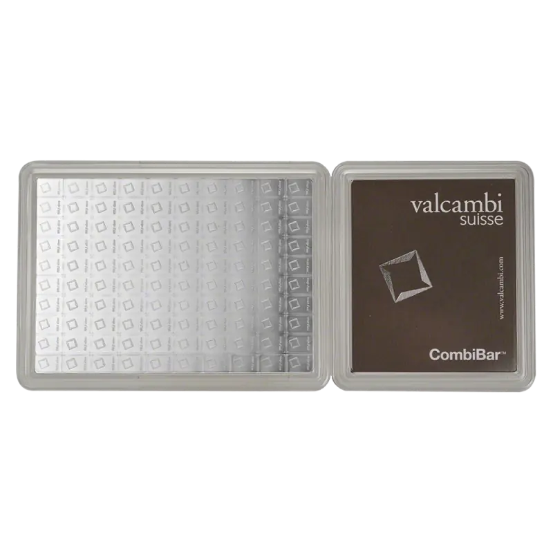 100 x 1g Srebrna Sztabka | CombiBar® | Valcambi