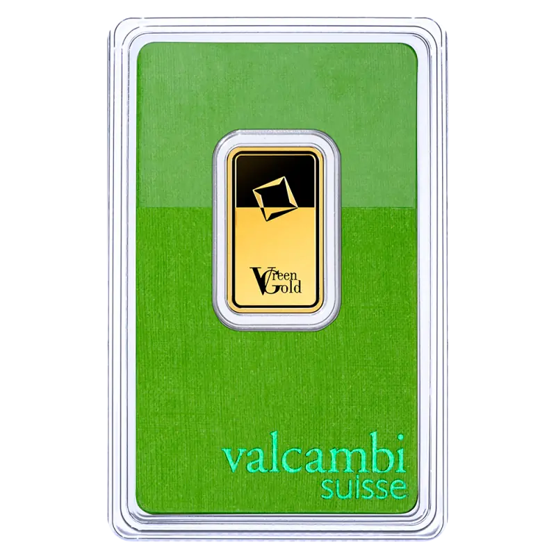 10g Złota Sztabka | Valcambi | Green Gold