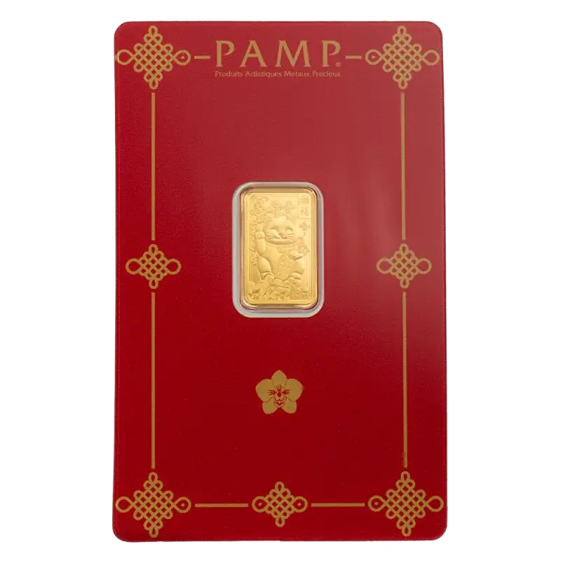 2.5g Złota Sztabka | PAMP | Lucky Cat