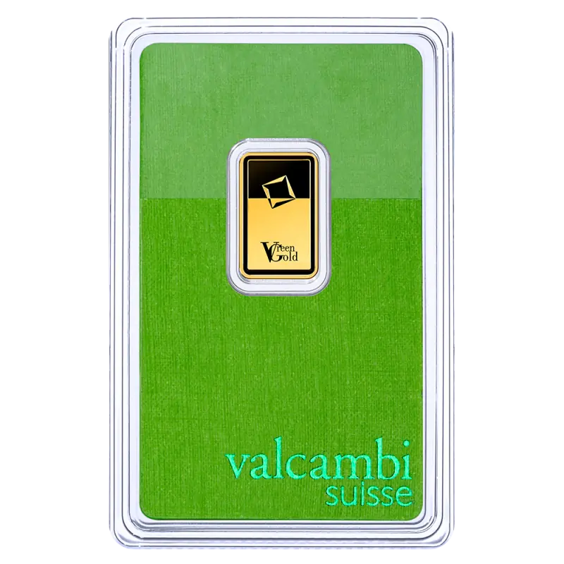 2,5g Złota Sztabka | Valcambi | Green Gold