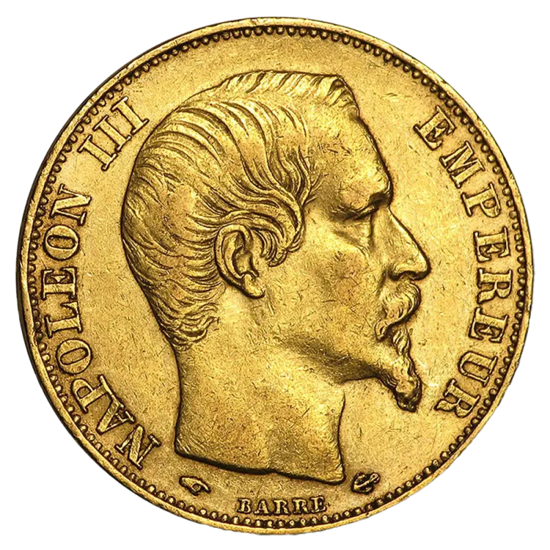 20 Franków Napoleon III Bonaparte Złota Moneta | Mieszane Roczniki