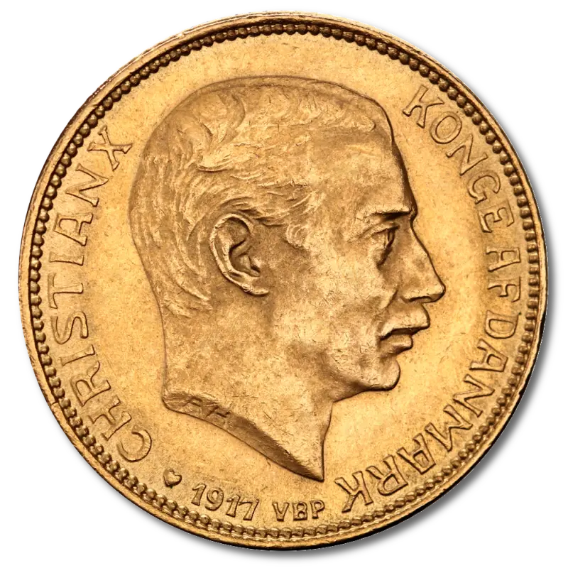 20 Koron Dania Chrystian X Złota Moneta | 1913 - 1917