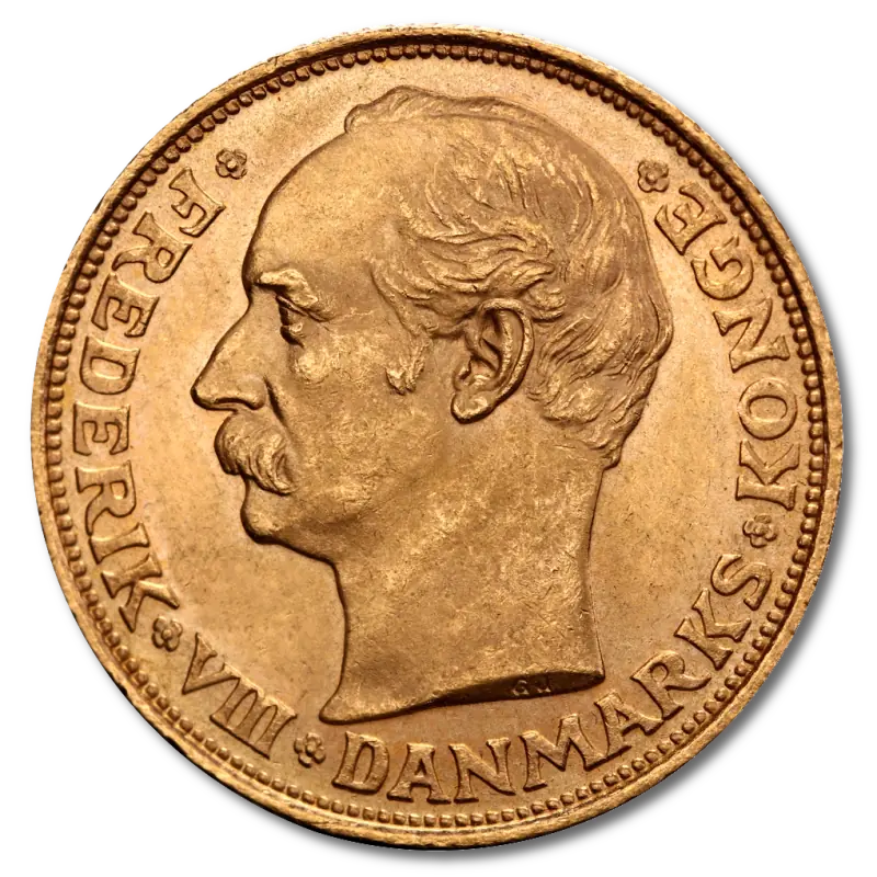 20 Koron Dania Fryderyk VIII Złota Moneta | 1908-1912