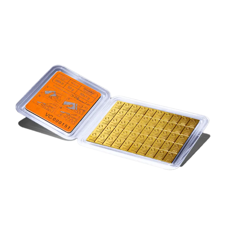 50 x 1 g CombiBar® Złota Sztabka | Valcambi