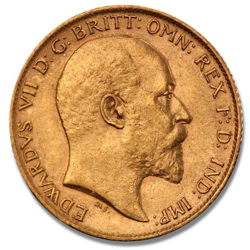 Pół Suwerena Edward VII Złota Moneta | Mieszane Roczniki