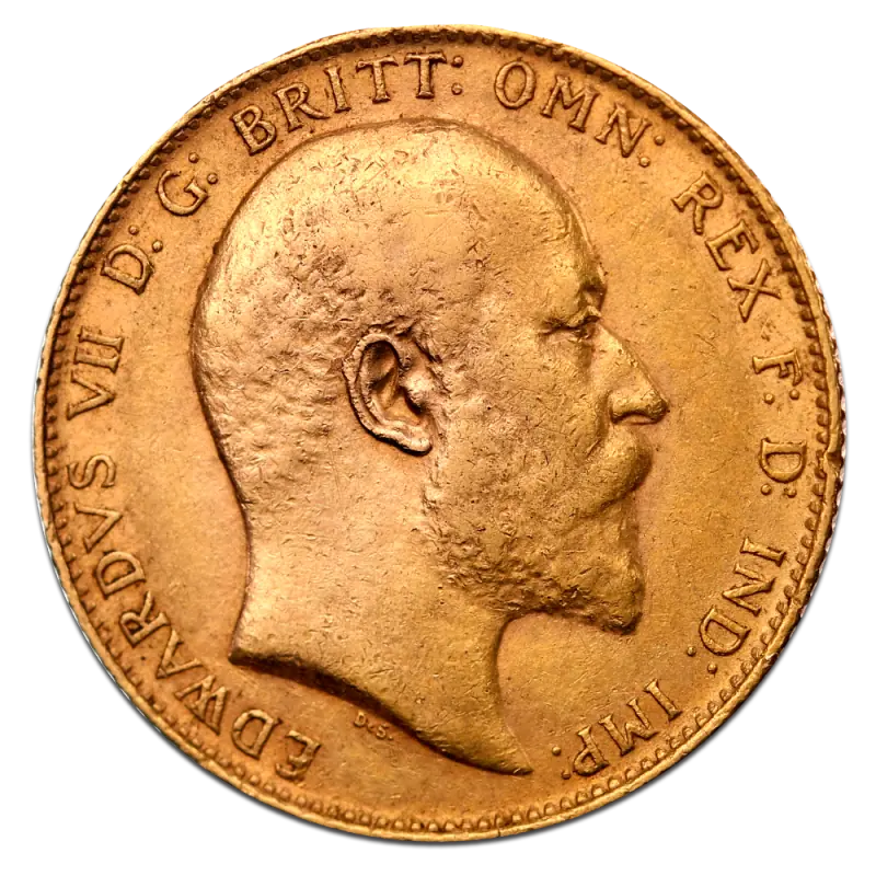 Suweren Edward VII Złota Moneta | 1902 - 1910