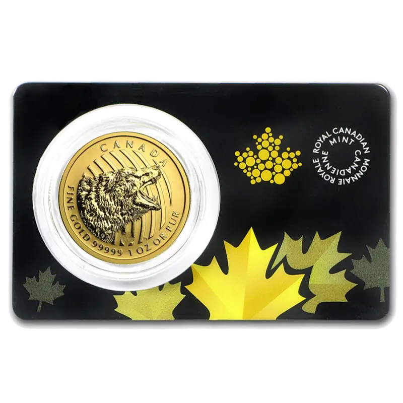 1 Uncja Zew Natury Ryczący Grizzly .99999 Złota Moneta | 2016