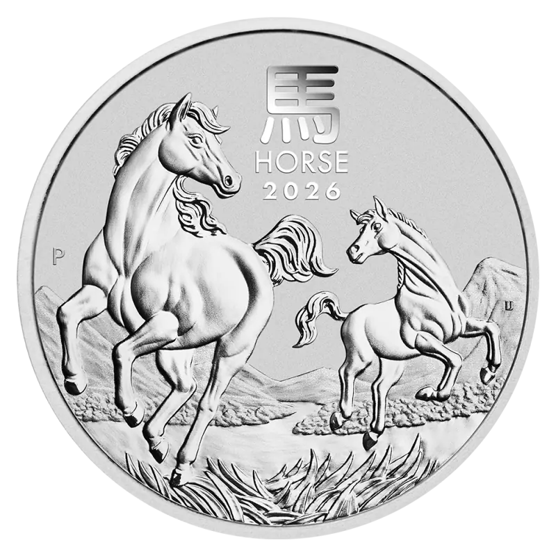 2 oz Lunar III Rok Konia Srebrna Moneta | 2026