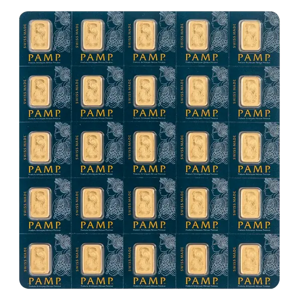 25 x 1g PAMP Multigram Złota Sztabka